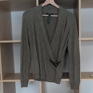 Ralph Lauren Olive Green Wool Blend Sweater